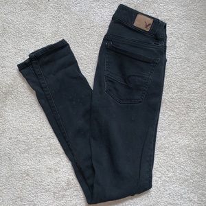 AE Black Jeggings